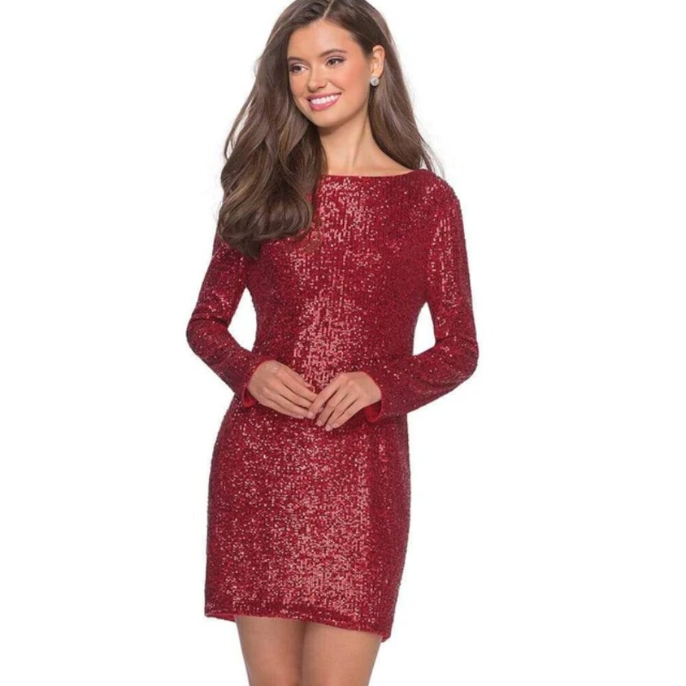 Mingda's Dress Red Sequin Dress - Picture 1 of 6